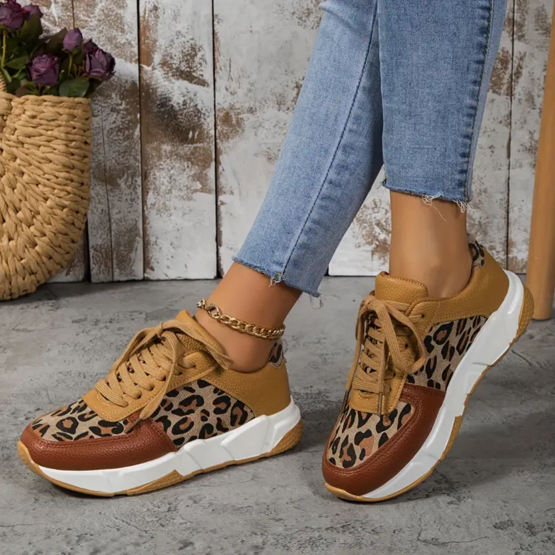 Sara - Stijlvolle Dames Sneakers met Luipaardprint