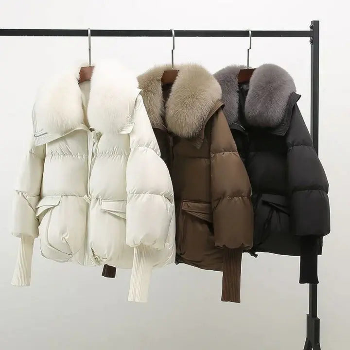 Vanya™ - Luxe Winterjas met Bontkraag